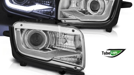 Prednja svjetla TubeLight dizajn (chrome) / CHEVROLET CAMARO (2009-2013), LPCT09