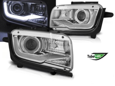 Prednja svjetla TubeLight dizajn (chrome) / CHEVROLET CAMARO (2009-2013), LPCT09