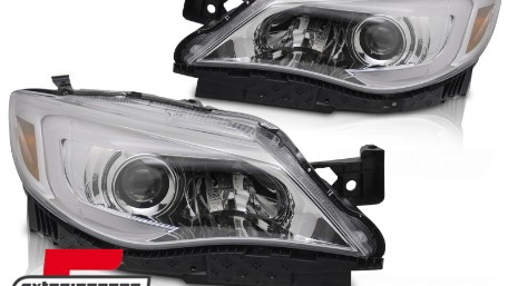 Prednja svjetla TubeLight dizajn (chrome) / Subaru WRX (2008-2014), LPSU27
