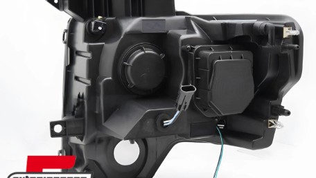 Prednja svjetla Tubelight dizajn (crna) / FORD F150 MK12 (2008-2014), LPFOB2