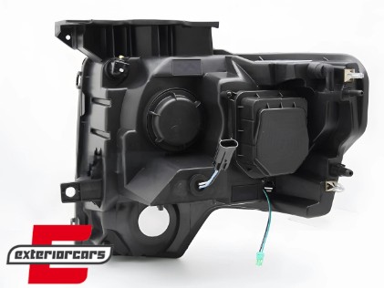 Prednja svjetla Tubelight dizajn (crna) / FORD F150 MK12 (2008-2014), LPFOB2