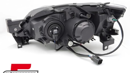 Prednja svjetla TubeLight dizajn (crna) / Subaru WRX (2008-2014), LPSU28