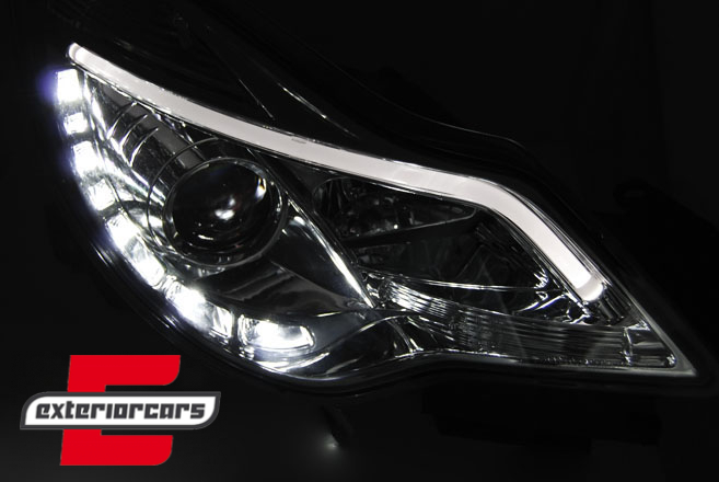 Prednja svjetla TubeLight LED DRL (chrome) / Opel Corsa D (2011-2014), LPOPA8