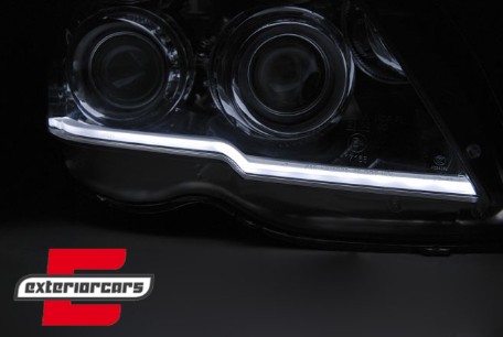 Prednja svjetla TubeLight LED žmigavci (chrome) / Mercedes GLK X204 (2008-08.2012), LPMEB8