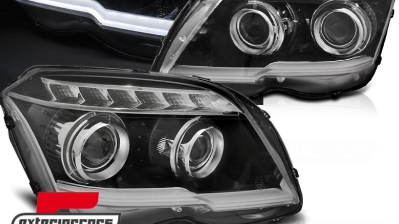 Prednja svjetla TubeLight LED žmigavci (crna) / Mercedes GLK X204 (2008-08.2012), LPMEB9
