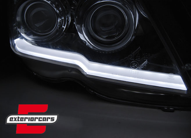 Prednja svjetla TubeLight LED žmigavci (crna) / Mercedes GLK X204 (2008-08.2012), LPMEB9