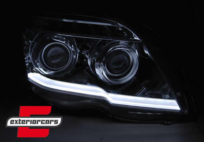 Prednja svjetla TubeLight LED žmigavci (crna) / Mercedes GLK X204 (2008-08.2012), LPMEB9