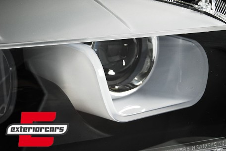 Prednja svjetla U-LED TruDRL Xenon (crna) / BMW X1 E84 LCI (2012-2014), LPBME6