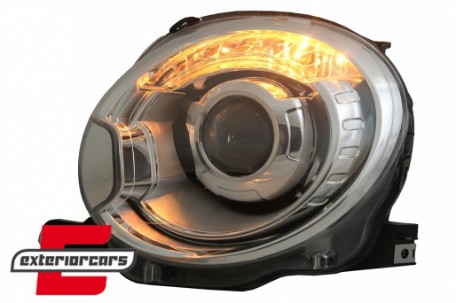 Prednja svjetla Xenon look (chrome) / Fiat 500 Hatchback (2007-2015), LPFI19