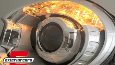 Prednja svjetla Xenon look (chrome) / Fiat 500 Hatchback (2007-2015), LPFI19
