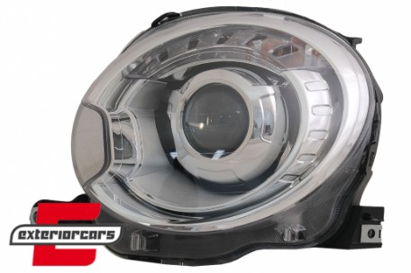 Prednja svjetla Xenon look (chrome) / Fiat 500 Hatchback (2007-2015), LPFI19