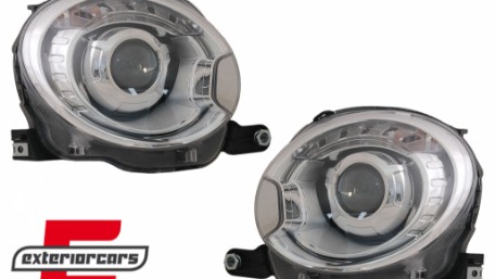 Prednja svjetla Xenon look (chrome) / Fiat 500 Hatchback (2007-2015), LPFI19