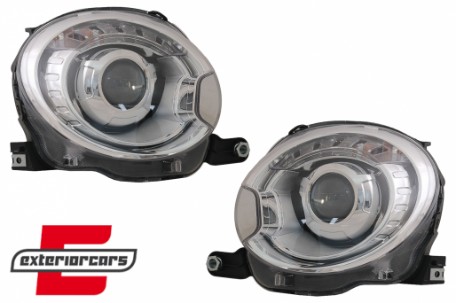 Prednja svjetla Xenon look (chrome) / Fiat 500 Hatchback (2007-2015), LPFI19