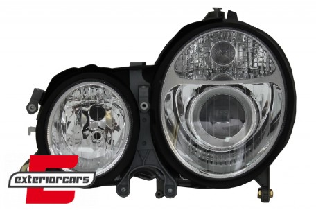 Prednja svjetla Xenon look (chrome) / Mercedes E-klasa W210 S210 Facelift (06.1999-2002), LPME04