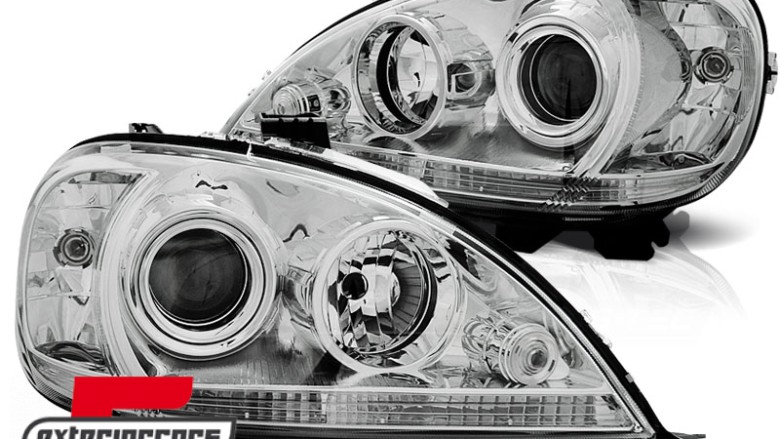 Prednja svjetla Xenon look (chrome) / Mercedes ML klasa W163 (09.2001-2005), LPME50