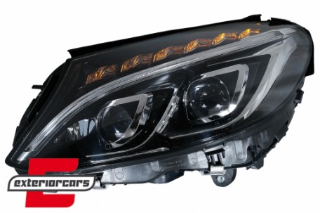 Prednja svjetla Xenon look (crna) / Mercedes C-klasa W205 S205 A205 C205 (2014-2018), LPMEE1