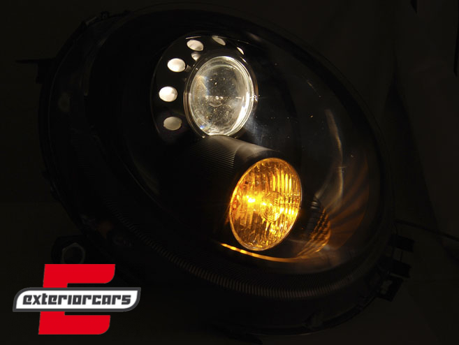 Prednja svjetla Xenon look (crna) / Mini Cooper R56 Clubman R55 Cabrio R57 (2006-2014), LPMC11