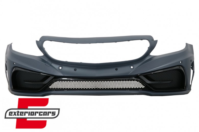 Prednji branik C63 AMG dizajn / Mercedes C-klasa W205 S205 A205 C205 (2014-2019) Limuzina T-Model Coupe Cabrio, FBMBW205CRL