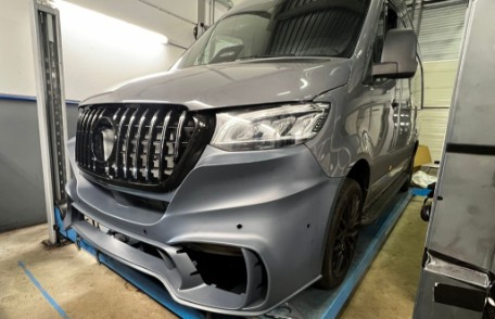 Prednji branik GT dizajn / Mercedes Sprinter W907 W910 (2019-2024), FBMBW907GT