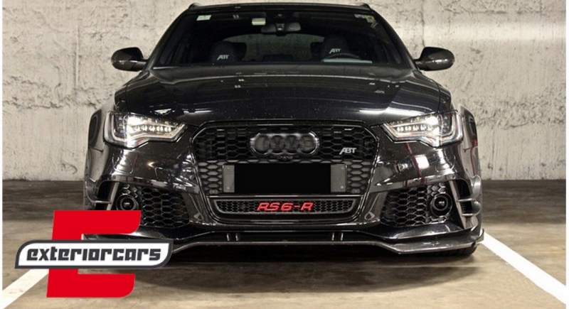 Prednji branik & prednji nastavak branika RS6 dizajn (pravi carbon) / Audi A6 C7 4G Facelift (2015-2018), COFBAUA64GFRSWOGFBS