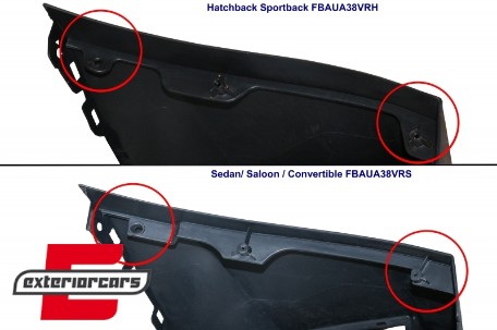 Prednji branik RS3 dizajn / AUDI A3 8V (2012-2015) limuzina cabrio, FBAUA38VRS