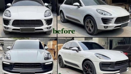 Prednji branik sa prednjim farovima za nadogradnju u GTS dizajn / Porsche Macan 95B (2014-2023), CBFPOMA95B