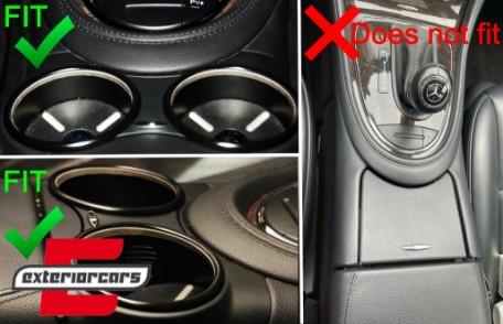 Prednji dvostruki držač za čaše (crna) / Mercedes Benz CLS C219 W219 (2003-2010), CHMBW219B