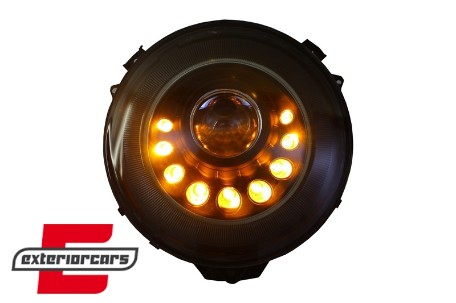 Prednji farovi Bi-Xenon LED Dinamički Sekvencijalni žmigavci M-look / Mercedes W463 G-klasa (2005-2017), HLMBW463OEMBFW