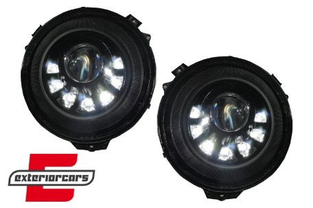 Prednji farovi Bi-Xenon LED M-kvadratni look (chrome) / Mercedes G-klasa W463 (2005-2017), HLMBW463SQB