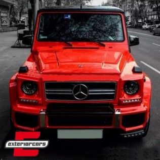 Prednji farovi Bi-Xenon LED M-kvadratni look (chrome) / Mercedes G-klasa W463 (2005-2017), HLMBW463SQB