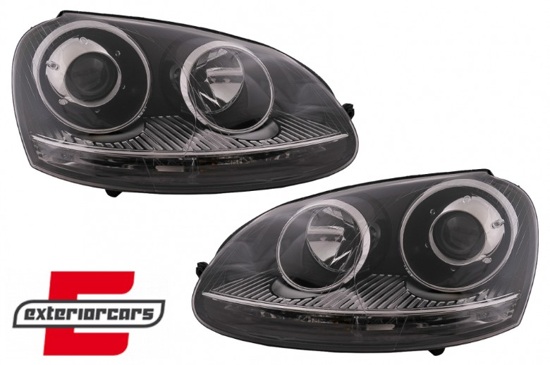 Prednji farovi GTI R32 Xenon look (chrome) / VW Golf 5 V Mk5 (2003-2007) Jetta (2005-2010), HLVWG5GTIC