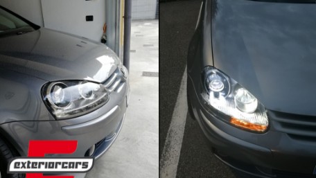 Prednji farovi GTI R32 Xenon look (chrome) / VW Golf 5 V Mk5 (2003-2007) Jetta (2005-2010), HLVWG5GTIC