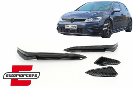 Prednji flapovi (carbon look) / VW Golf 7.5 5G R Hatchback (2017-2020), FBFOBG75R