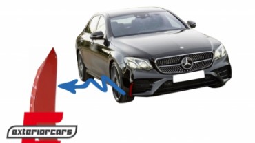 Prednji flapovi E53 AMG dizajn (crvena) / Mercedes E-klasa W213 S213 C238 A238 (2016-2019), FFOR