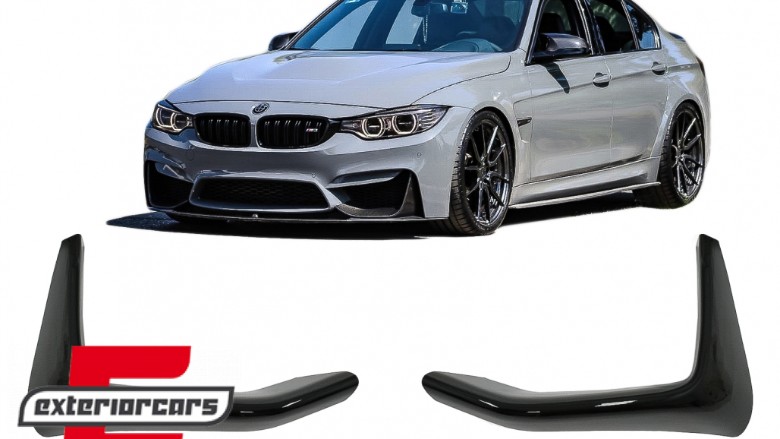 Prednji flapovi (piano crna) / BMW F80 M3 F82 F83 M4 (2014-2019), FLSBMF80MPB