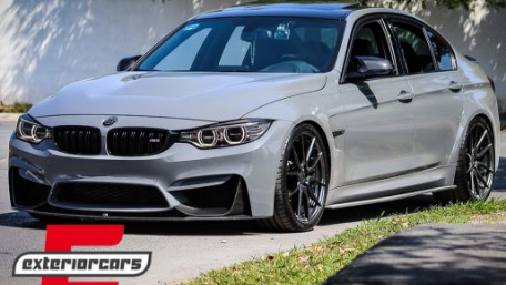 Prednji flapovi (piano crna) / BMW F80 M3 F82 F83 M4 (2014-2019), FLSBMF80MPB