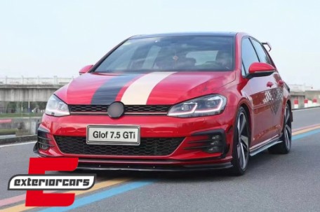 Prednji flapovi (piano crna) / VW Golf 7.5 GTI 5G Hatchback (2017-2020), FBFOBG75GTIPB