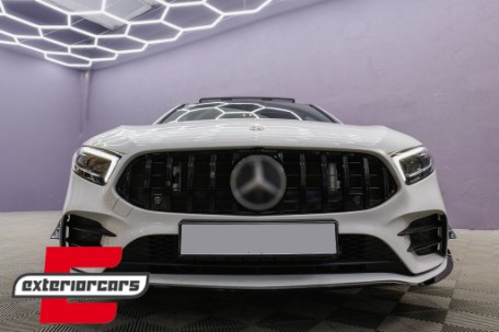 Prednji lip A35 AMG dizajn (piano crna) / MERCEDES A-klasa W177 V177 (04.2018-12.2022), FBLMBW177