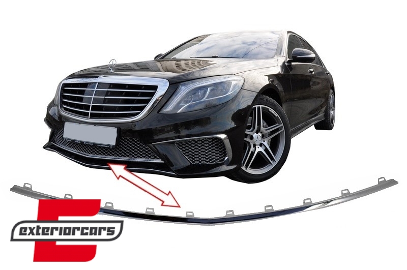 Prednji lip na prednjem braniku S65 AMG dizajn / Mercedes S-klasa W222 (2013-2017), FBSMBW222