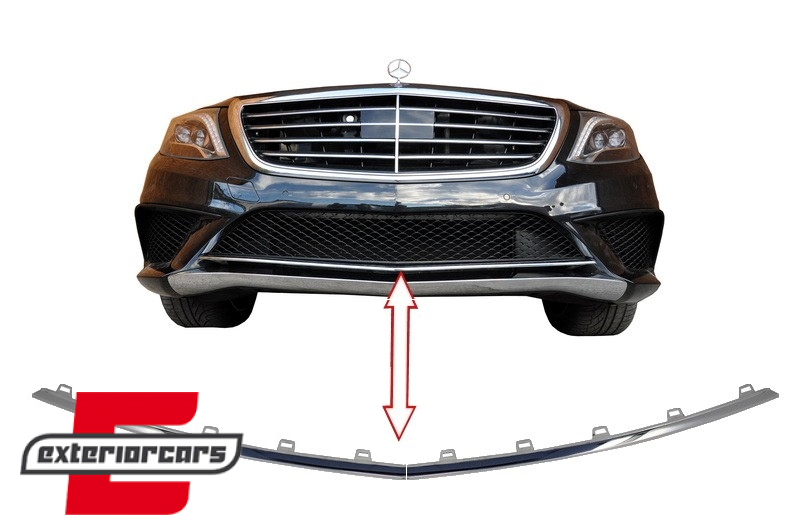 Prednji lip na prednjem braniku S65 AMG dizajn / Mercedes S-klasa W222 (2013-2017), FBSMBW222