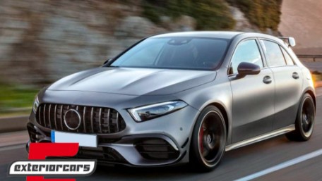 Prednji nastavak branika A45S AMG dizajn (piano crna) / Mercedes A-klasa A45 W177 V177 (2018-12.2022), FBLMBW177A45S