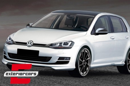 Prednji nastavak branika ABT dizajn (piano crna&bijela) / VW Golf VII 7 5G (2013-2017), FBSVWG7ABT