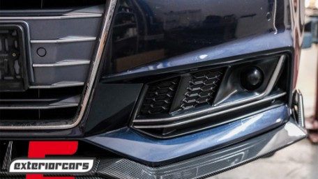 Prednji nastavak branika Carbon look / Audi A4 B9 8W S-Line (2016-2018), FBSAUA4B9ACF