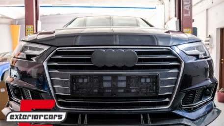 Prednji nastavak branika Carbon look / Audi A4 B9 8W S-Line (2016-2018), FBSAUA4B9ACF