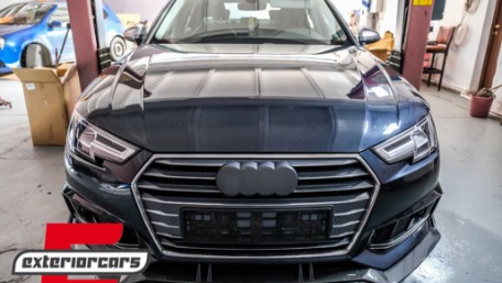 Prednji nastavak branika Carbon look / Audi A4 B9 8W S-Line (2016-2018), FBSAUA4B9ACF