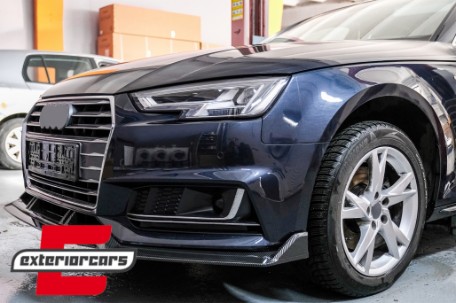 Prednji nastavak branika Carbon look / Audi A4 B9 8W S-Line (2016-2018), FBSAUA4B9ACF