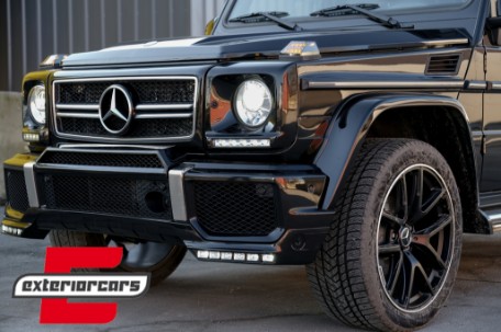 Prednji nastavak branika LED DRL AMG B-dizajn (crna) / Mercedes G-klasa W463 (1989-2017), FBSMBW463BK