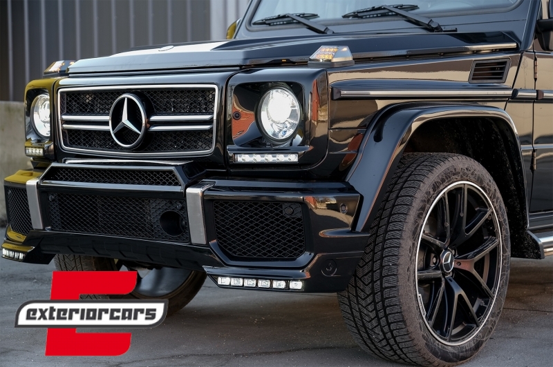 Prednji nastavak branika LED DRL B-dizajn / Mercedes G-klasa W463 (1989-2017), FBSMBW463B