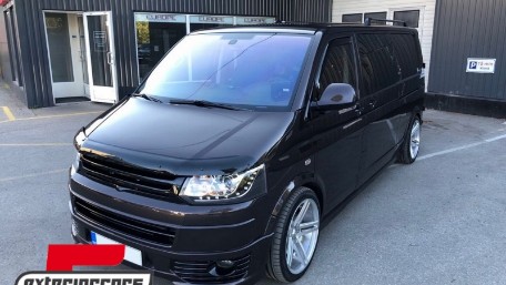 Prednji nastavak branika LED DRL Sportline dizajn / VW Transporter Multivan Caravelle T5 T5.1 Facelift (2010-2015), FBSVWT5B