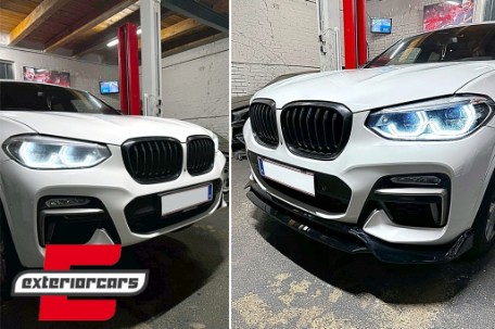 Prednji nastavak branika M-Performance dizajn (piano crna) / BMW X4 G02 X4M M Sport (2018-2021), FBSBMG02MP